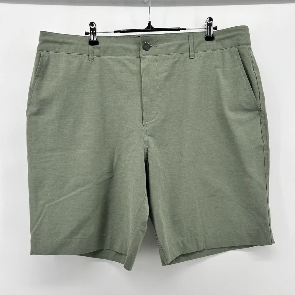 Faherty All Day Shorts Mens 36 OR 38 Green Stretch Drawstring Hybrid Coastal